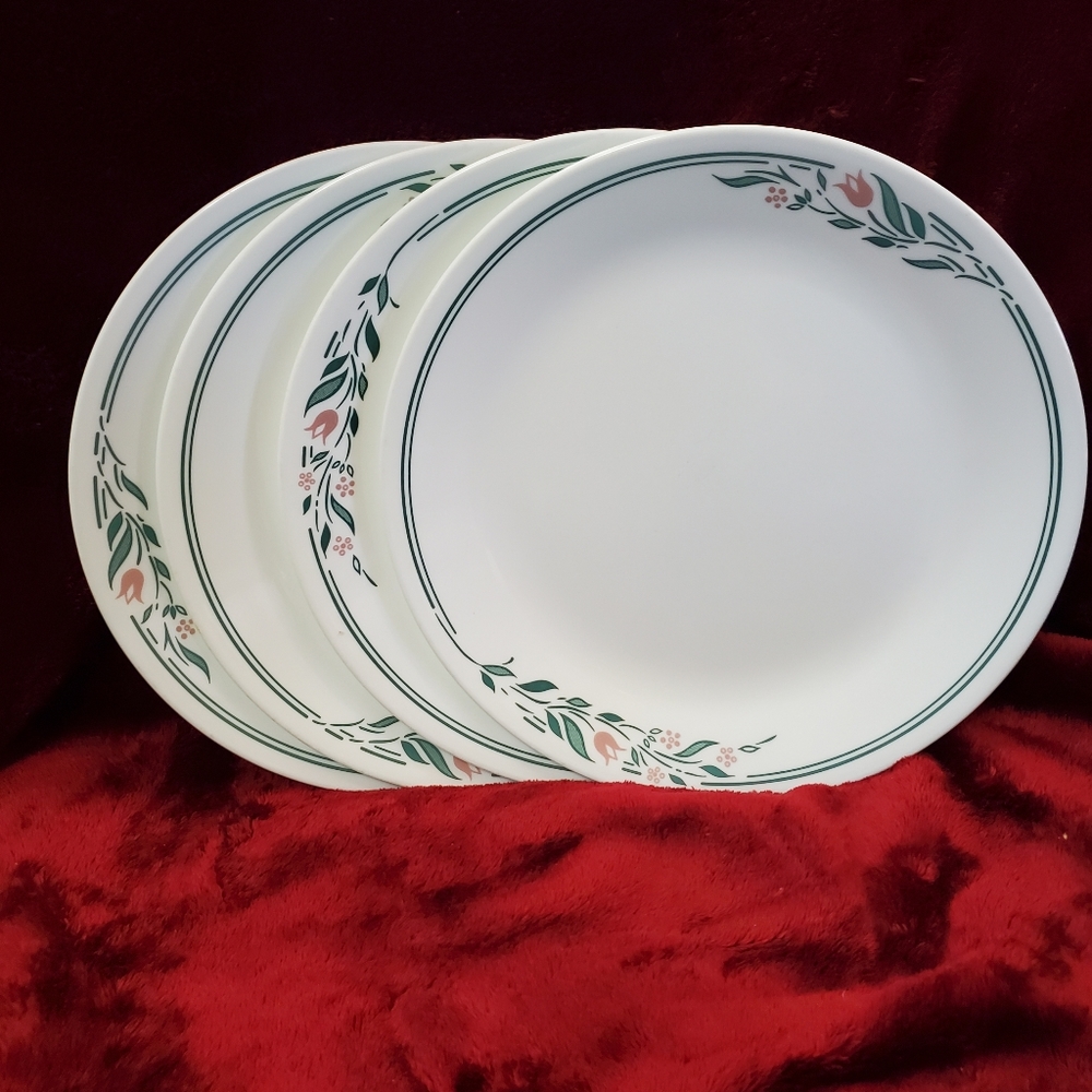 Corelle by Corning Rose Marie 10.25" Dinner Plate Set of 4